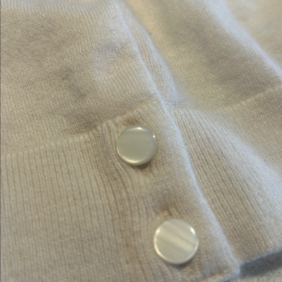 J.Crew Featherweight Cashmere Cardigan Snow Ivory Size XL NWT - Picture 15 of 16